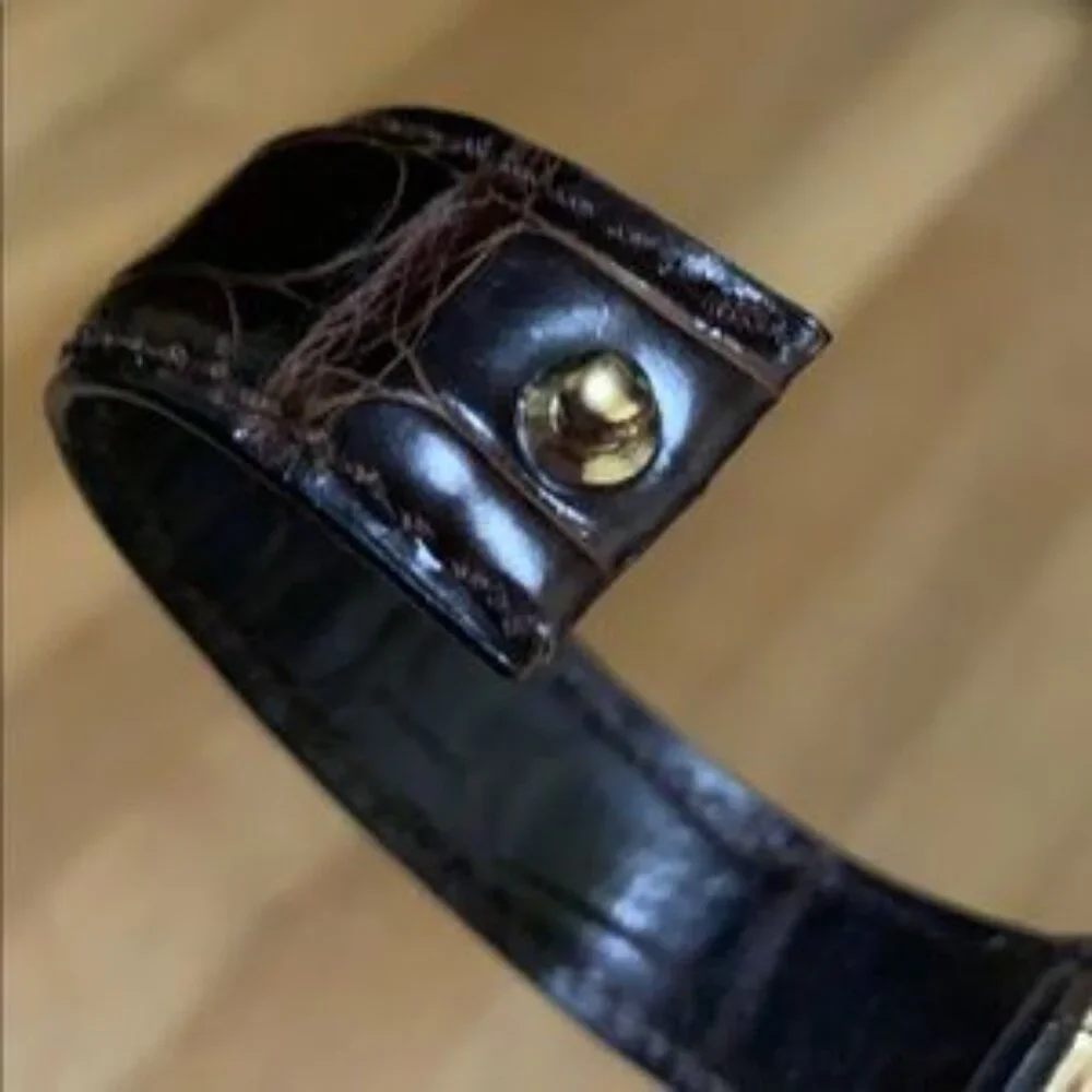 Vintage Gucci Belt Buckle Strap Bangle Bracelet - Picture 10 of 12